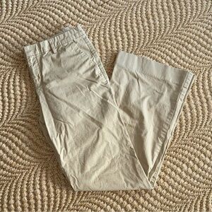 🍍 GAP Women's Tan Wide Leg Business Casual Pants 4r Khaki EUC 3/$15